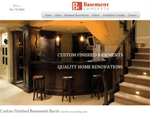 Tablet Screenshot of basementconcepts.com